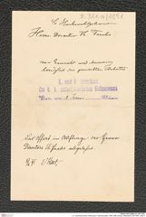 k.k. naturhistorisches Hofmuseum, Intendanzakten 1885-1896 (Hauer), Aktenzahl Z.381/1891, Seite 4